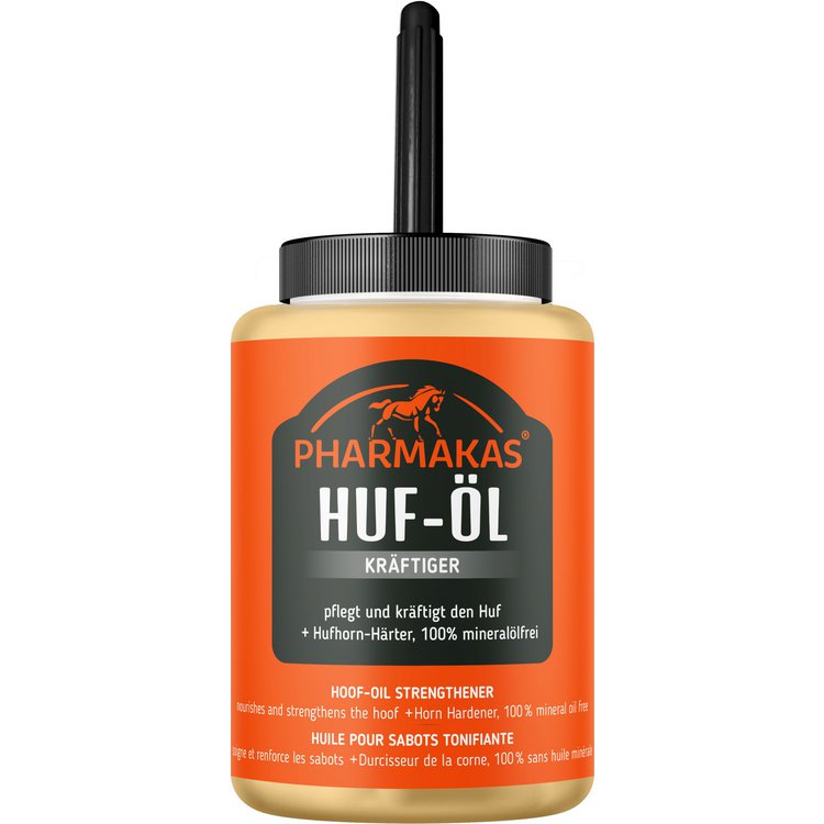 Pharmakas® Huf-Öl Kräftiger, mit Pinsel, rein pflanzlich, 475 ml