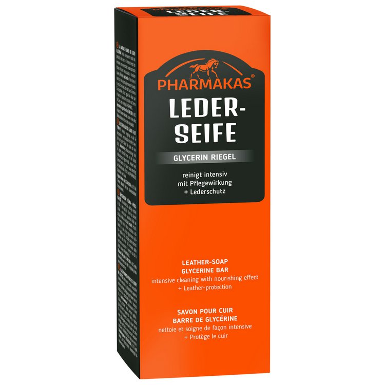 Pharmakas® Leder-Seife Glycerin Riegel/ Sattelseife, 200g