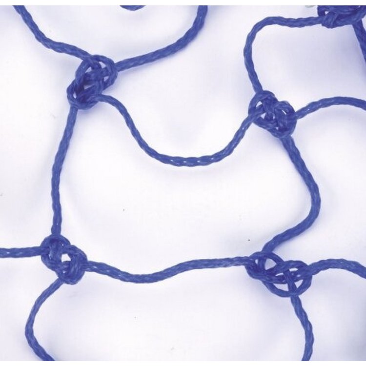 Heunetz blau mit Aufhängeringen, Maschenweite 10 x 10 cm