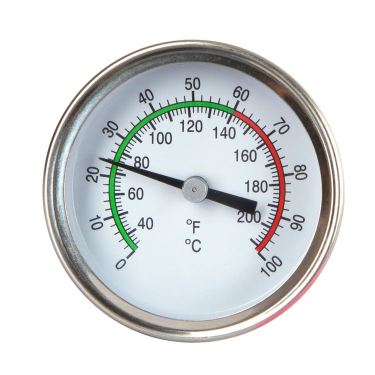 Stabthermometer aus Edelstahl, 38 cm
