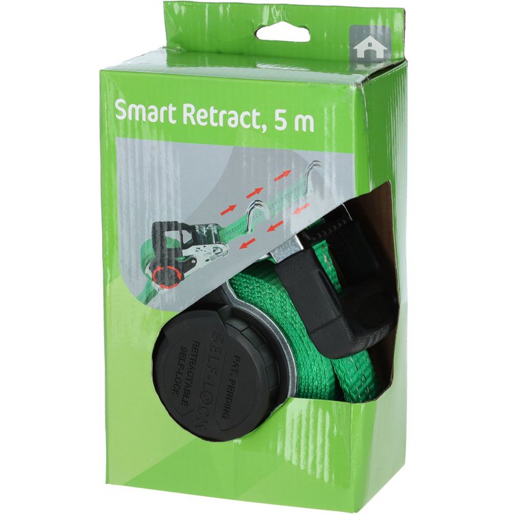Automatikzurrgurt SmartRetract 35mm/5m, 1000/2000kg, mit Spitzhaken