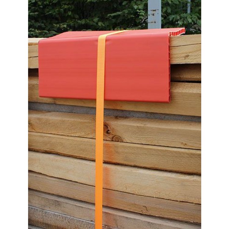 Kantenschutzwinkel 19 x 19 x 80 cm, Doppelsteegplatte 19 mm, orange