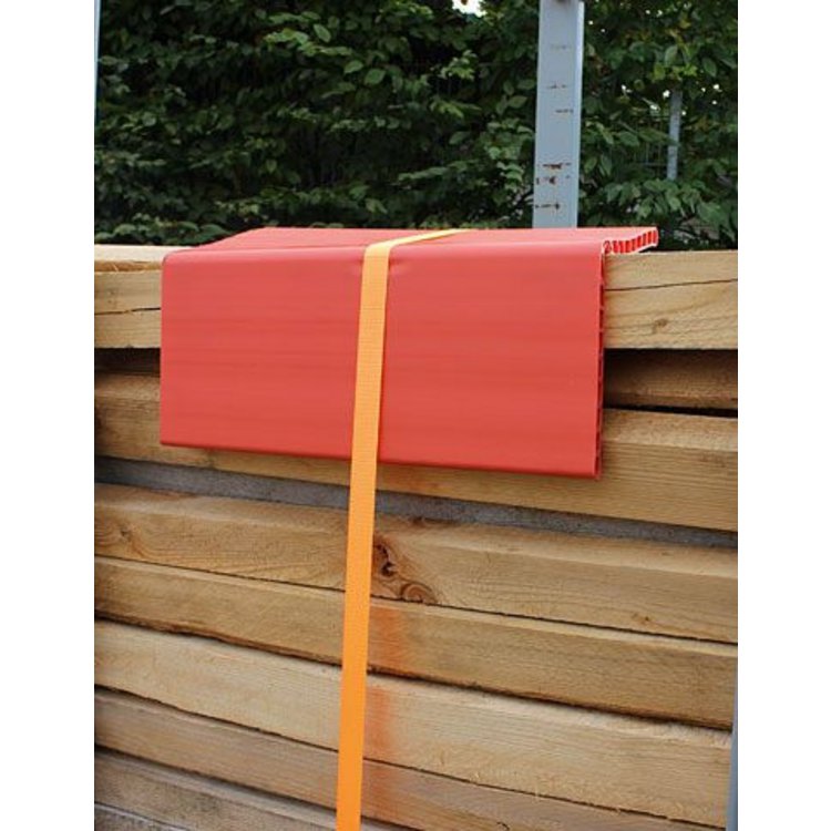 Kantenschutzwinkel 19 x 19 x 80 cm, Doppelsteegplatte 19 mm, orange