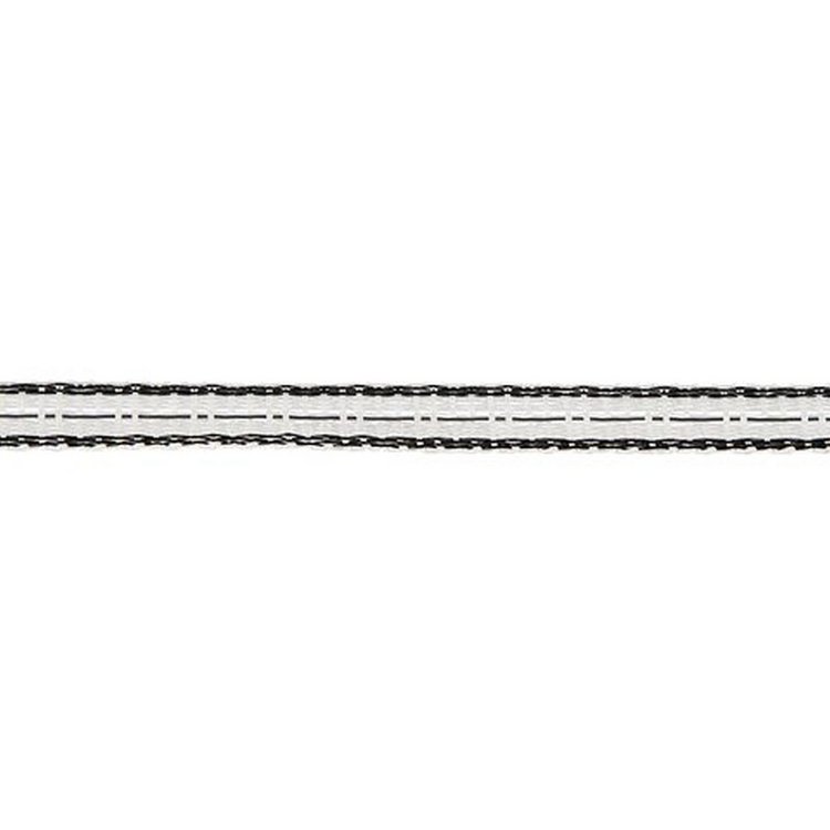 Weidezaunband TopLine TriCOND weiß/schwarz 10 mm, 0,644 Ohm/m, 200 m