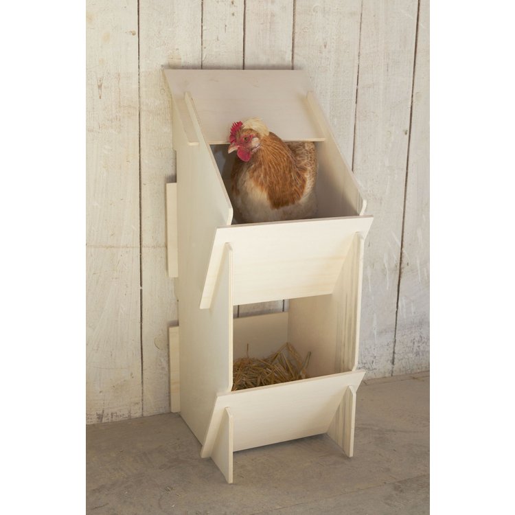 KERBL Hühner Legenest aus Holz, 30 x 35 x 83 cm, Bausatz