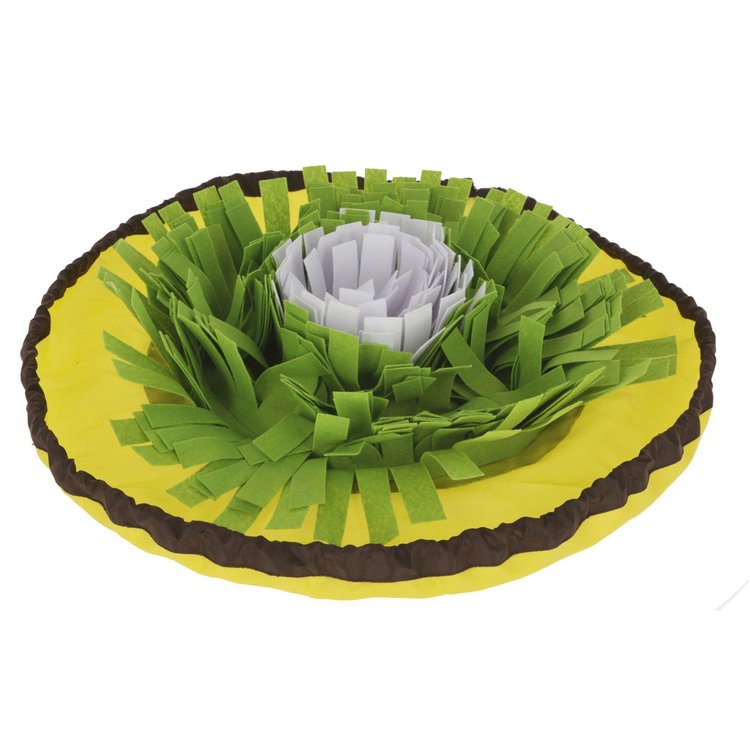 Schnüffelteppich Bowl gelb/grün/weiß, Ø 60cm