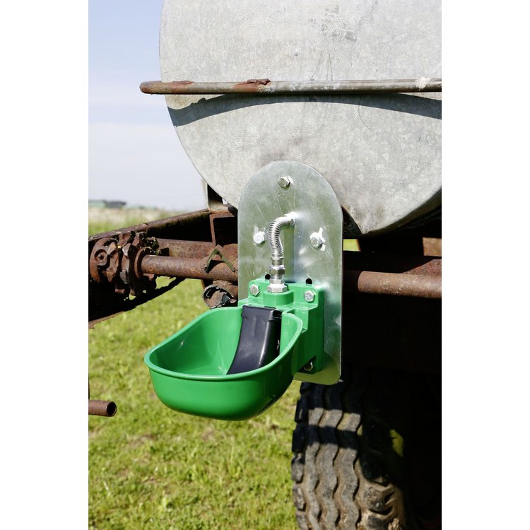 KERBL Tränkebecken Kunststoff KN50 mit Adapterplatte für Weidefassanbau