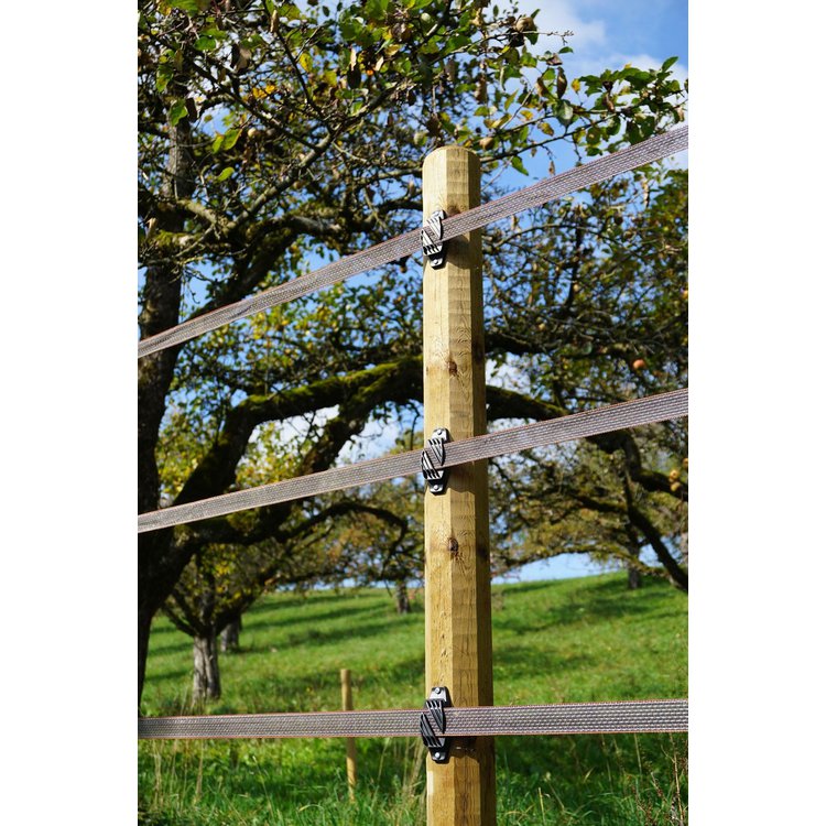 Fence line post Octo Wood 200 cm, Ø 100 mm