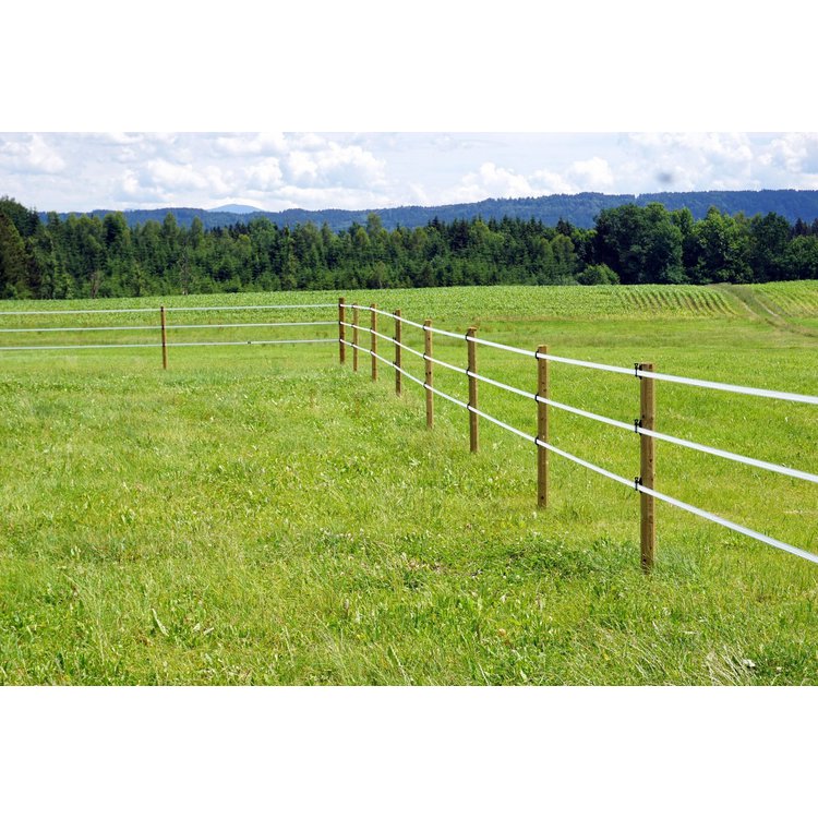 Fence line post Octo Wood 200 cm, Ø 100 mm