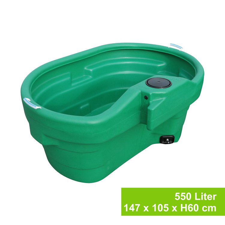 Pasture well Prebac oval, 550 l, without float valve