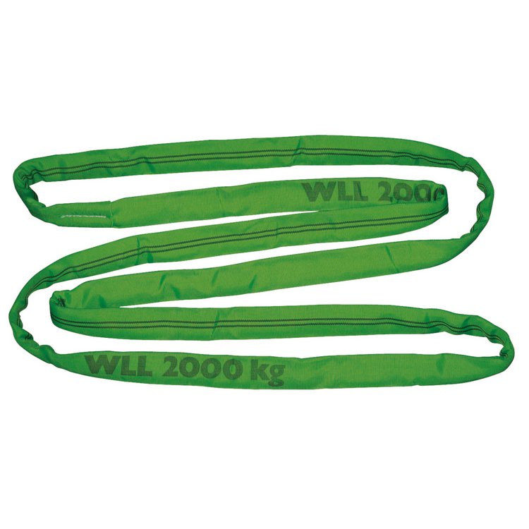 Round loop double covered, circ. 3 m, 4000 kg, green