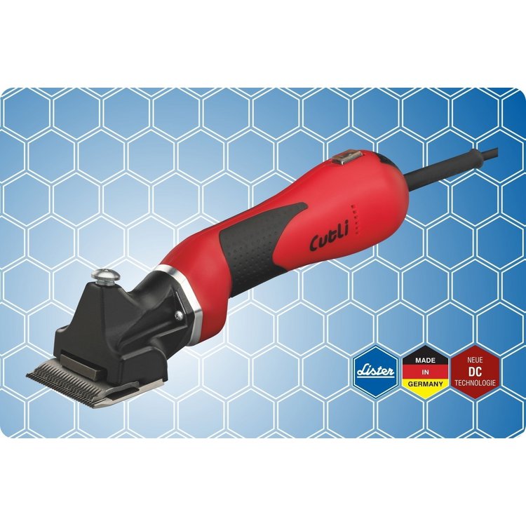 LISTER / LISCOP horse clipper Cutli red with shearing blade type 102 + attachment comb