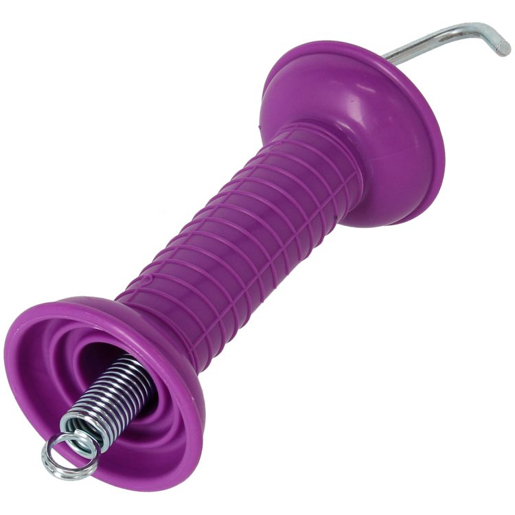 Gate handle CLASSIC with tension spring, purple