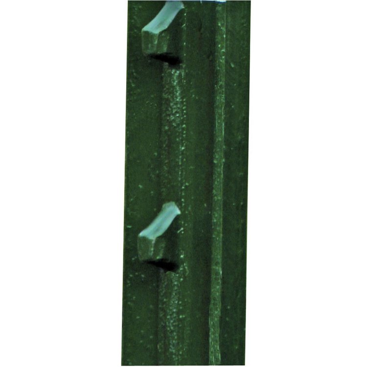 T-Pfosten 1,53 m aus Schienenstahl für Zaunhöhe ca. 110 cm, grün lackiert
