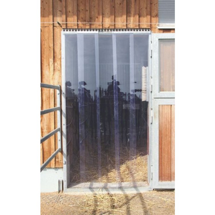 Komplettset-Türvorhang für 2 Türen mit 1,25 m Breite