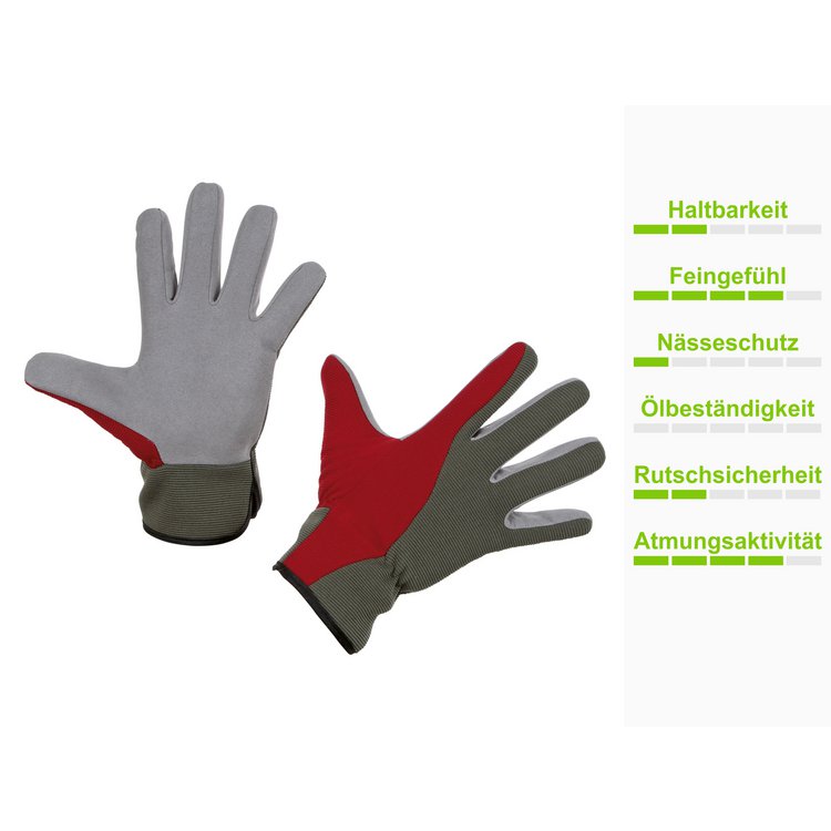Garden glove Aventex, soft microfibre, size 7