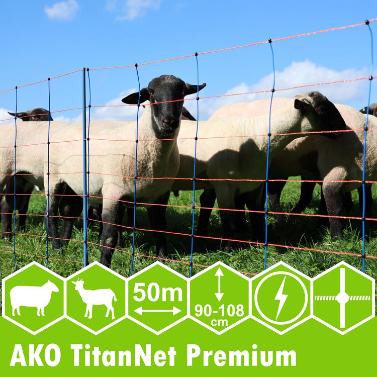 AKO TitanNet Premium sheep net, various designs