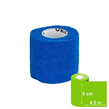 EquiLastic selbsthaftende Bandage, blau, 5 cm breit