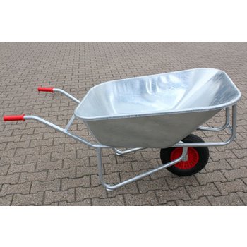 Einradschubkarre FARMER verzinkt, 200 Liter, Luftgummi