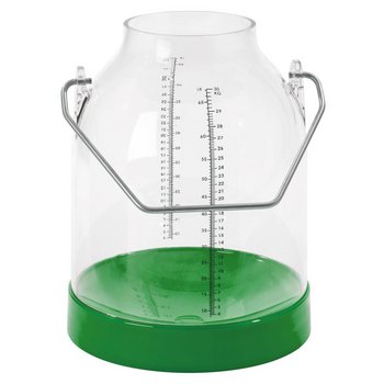 Melkeimer 30 Liter mit Skala grün, Bügelhöhe 117