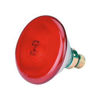 Sparlampe Philips 100W, rot