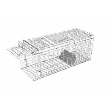 Kastenfalle Lebendfalle klappbar mit 1 Eingang 66x23x24 cm für Katzen, Ratten, Marder, Kaninchen