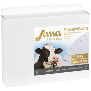 Milchfilter Sana Premium 120gr 620 x 78, genäht, 100Stk
