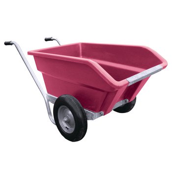 JFC Kippschubkarre mit Kunststoffwanne, 250 Liter, pink