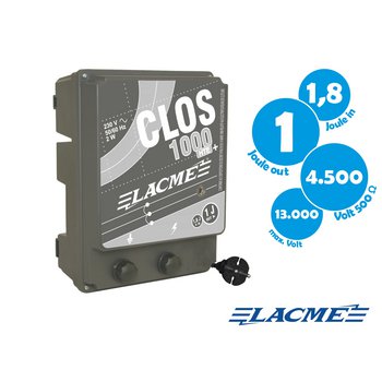 LACME Weidezaun-Netzgerät CLOS 1000 HTE, 1,0 Joule