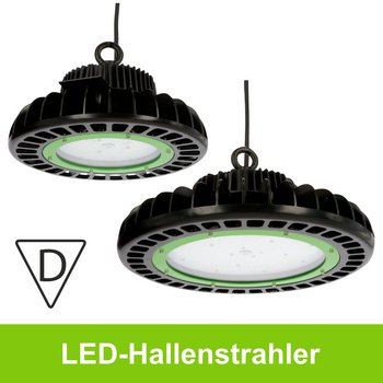 LED-Hallenstrahler, D-Kennzeichen, Ammoniakbeständig, 100 - 240 Watt