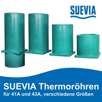 SUEVIA Thermoröhren für Mod. 41A und 43A, verschiedene Größen